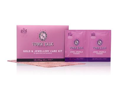 Kit Per La Pulizia Delloro, Pannino Impregnato E 4 Piccoli Panni Umidi, Town Talk