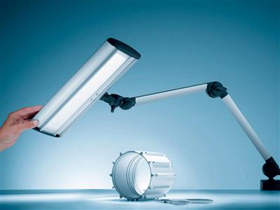 Lampada Led Universale Taneo 5000k,21 Cm, Braccio Articolato, Waldman N - Immagine Standard - 2