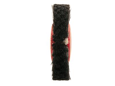 Spazzola Circolare Nera Setole Di Tching-king, Dritta, 4 File Diametro80 MM Centro In Plastica E Legno - Immagine Standard - 2