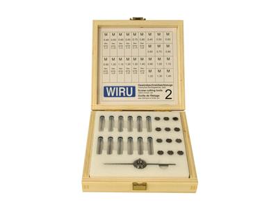 Set Di 12 Filiere Da 0,40 A 1,40 Mmcon 12 Maschi