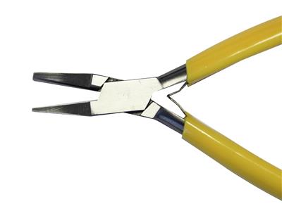 Pinza A Becchi Piatti Semicircolari, Impugnatura Gialla, 140 MM - Immagine Standard - 2