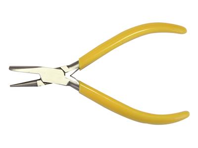 Pinza A Becchi Tondi E Concavi, Impugnatura Gialla, 140 MM