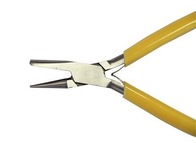 Pinza A Becchi Tondi E Concavi, Impugnatura Gialla, 140 MM - Immagine Standard - 2