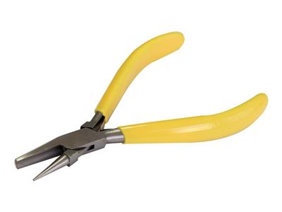 Pinza A Becchi Tondi E Concavi, Impugnatura Gialla, 140 MM - Immagine Standard - 3
