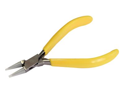 Pinza A Becchi Tondi In Nylon, Impugnatura Gialla, 140 MM - Immagine Standard - 3