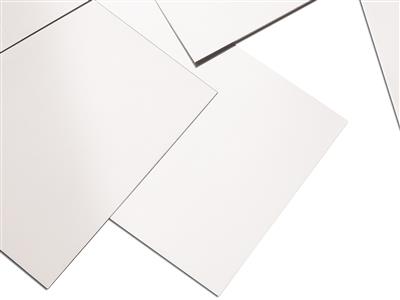 Placca In Oro Bianco 18 Carati Bn Ricotto, 0,60 MM - Immagine Standard - 2