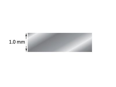 Lamina In Oro Bianco Bn 18k Ricotto, 1,00 MM - Immagine Standard - 3
