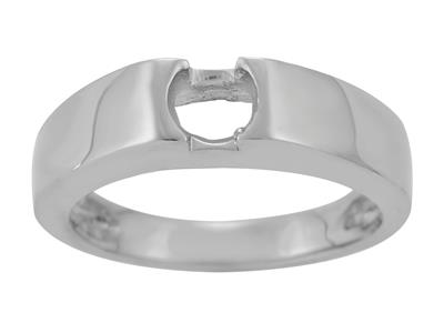 Bracciale Rigido Per Pietre Da 5 Mm, Oro Bianco 800. Rif. Sf40/50 - Immagine Standard - 2