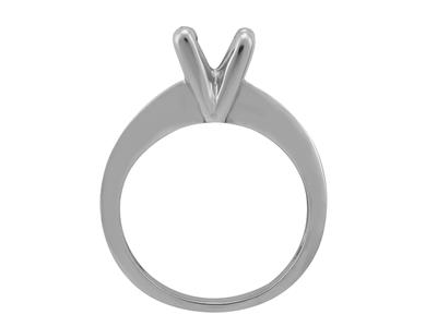 Solitario 4 Griffe Per Pietre Da 6 Mm, Oro Bianco 800 Ref. Scr60/90 - Immagine Standard - 1