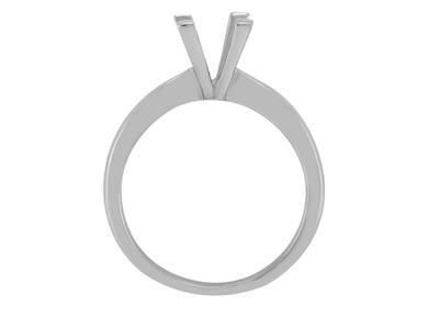 Solitario 4 Griffe Per Pietra Da 6 Mm, Oro Grigio 800 Ref. Sv80/90 - Immagine Standard - 1