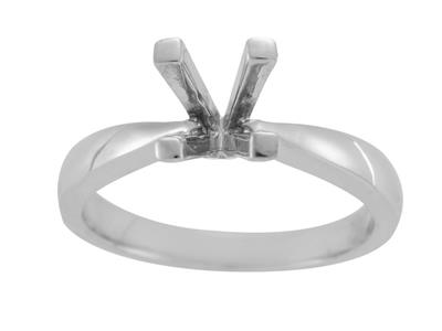 Solitario 4 Griffe Per Pietra Da 6 Mm, Oro Grigio 800 Ref. Sv80/90 - Immagine Standard - 2