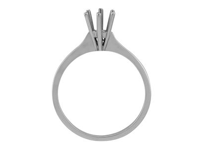 Solitario 6 Griffe Per Pietra Da 4,5 Mm, Oro Grigio 800 Ref. Ro 30/40 - Immagine Standard - 1