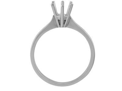 Solitario 6 Griffe Per Pietra Da 5 Mm, Oro Grigio 800 Rif. Ro 50/60 - Immagine Standard - 1