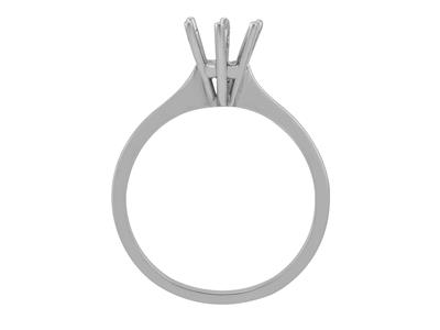 Solitario 6 Griffe Per Pietra Da 6 Mm, Oro Grigio 800 Ref. O 70/90 - Immagine Standard - 1