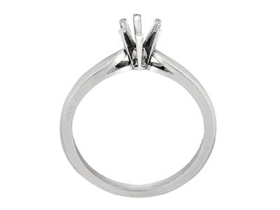 Solitario 6 Punte, Per Pietra 3/3,5mm, Oro Grigio 18k Pd 13. Ref.2600 1 - Immagine Standard - 1
