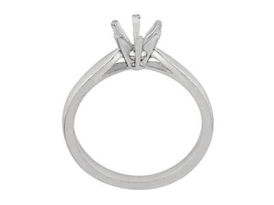 Solitario 6 Grappoli, Per Pietra 44,5 Mm, Oro Bianco 18k Pd 13. Ref.26002