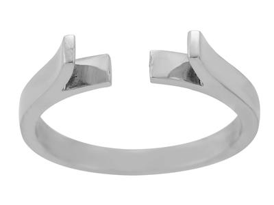 Corpo Anello Piatto, Oro Grigio 800ref. 01808 - Immagine Standard - 2