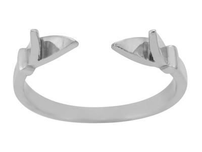 Anello Corpo 1/2 Bangle, Oro Bianco800 Ref. 01809 - Immagine Standard - 2