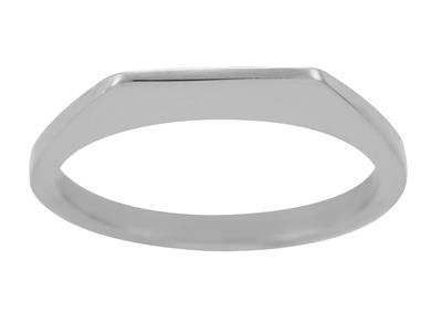 Corpo Dell'anello Chiuso, Oro Bianco 800. Rif. 01821 - Immagine Standard - 2