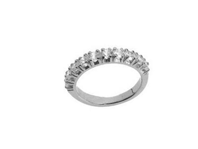Anello Incastonato 4 Griffes 1 Fila, Orgris 18k Pd 13,5. Rif. 306/5005 - Immagine Standard - 2