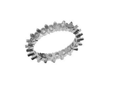 Anello Incastonato 2 Griffe 1 Fila,oro Bianco 18k Pd 13,5. Rif. 440/5 037 - Immagine Standard - 1