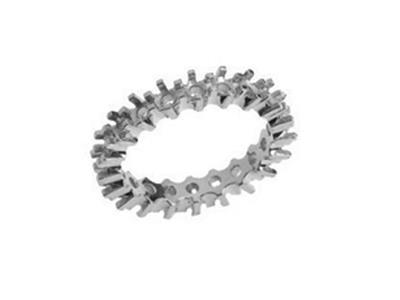 Fede Nuziale Con Griffe In Oro Bianco 18 Kt Pd 13,5. Rif. 520 - Immagine Standard - 1
