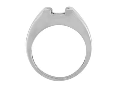 Solitario Per Pietra Da 8 Mm, Oro Bianco 800 Ref. Sf180-250 - Immagine Standard - 1