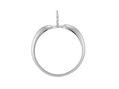 Anello Per Perla Da 7 A 10 Mm, Oro Bianco 18 Carati. Rif. Bg28 - Immagine Standard - 1