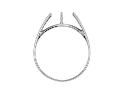 Anello Per Perla Da 5 A 7 Mm, Oro Bianco 18 Carati. Rif. Solo S - Immagine Standard - 1