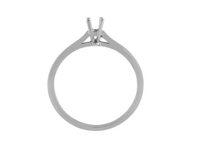 Solitario 4 Griffe Per Pietra Da 2,6 Mm, Oro Grigio 800 Ref. Ar15/20 - Immagine Standard - 1