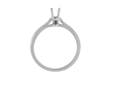 Solitario 4 Griffe Per Pietra Da 3 Mm, Oro Grigio 800 Ref. Ar30/35 - Immagine Standard - 1