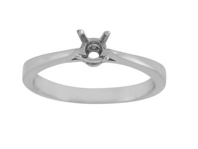 Solitario 4 Griffe Per Pietra Da 3,5 Mm, Oro Grigio 800 Ref. Ar40/50 - Immagine Standard - 2