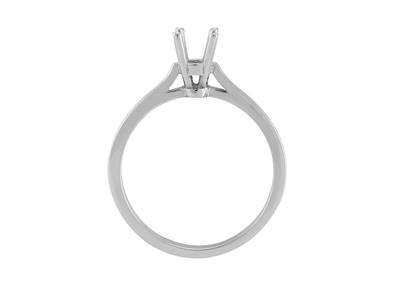 Solitario 4 Griffe Per Pietra Da 4 Mm, Oro Grigio 800 Ref. Ar50/60 - Immagine Standard - 1