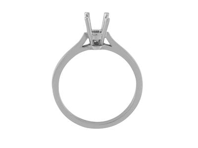Solitario 4 Punte Per Pietra Da 4,5mm, Oro Grigio 800 Ref. Ar70/90 - Immagine Standard - 1