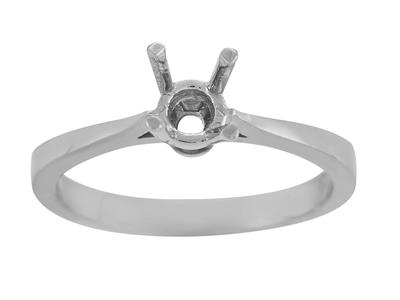 Solitario 4 Punte Per Pietra Da 4,5mm, Oro Grigio 800 Ref. Ar70/90 - Immagine Standard - 2