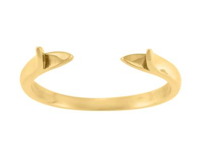 Corpo Dell'anello A 1/2 Fascia, Oro Giallo 18 Carati. Ref. 01805 - Immagine Standard - 2
