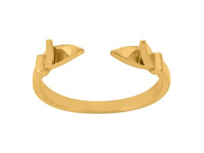 Corpo Dell'anello A 1/2 Fascia, Oro Giallo 18 Carati. Rif. 01809 - Immagine Standard - 2