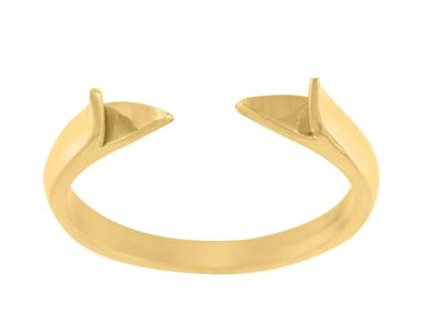 Corpo Dell'anello 1/2 Giunco, Oro Giallo 18 Carati. Rif. 01812 - Immagine Standard - 2
