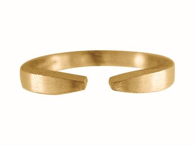 Corpo Anello Piatto Aperto, Oro Giallo 18k 3n, Misura Anello 50 Ref. S61 - Immagine Standard - 2
