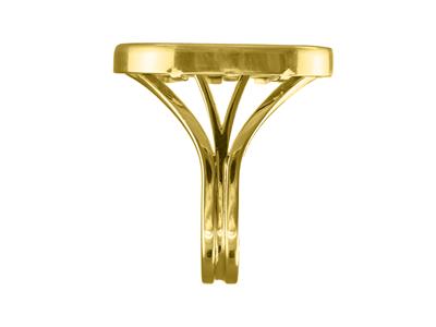 Anello Porta-moneta Da 10 Franchi, Incastonatura Invisibile, Oro Giallo 18 Kt - Immagine Standard - 2