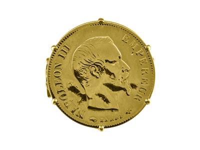 Anello Portagemma Da 20 Franchi, Incastonatura A 6 Griffe, Personalizzabile, Oro Giallo 18 Carati - Immagine Standard - 4