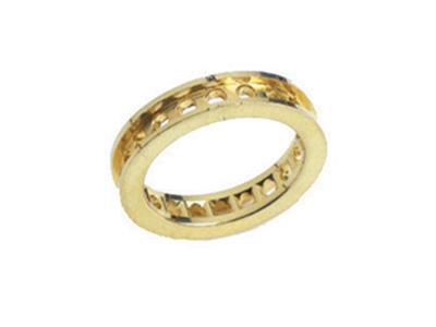 Fede Nuziale Con Binario A 1 Fila, Oro Giallo 18k. Rif. 100/5011 - Immagine Standard - 1