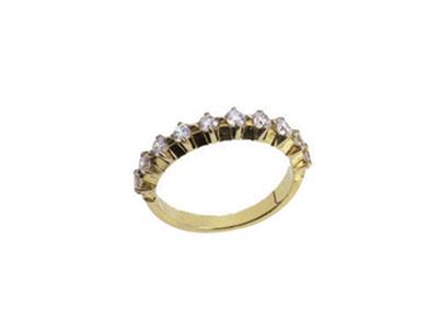 Montatura Per Anello Solitario Montata Con 4 Griffe 1 Fila, Oro Giallo18k. Rif. 370 - Immagine Standard - 2