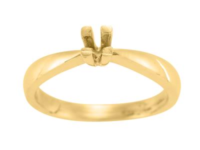 Solitario 4 Griffe Per Pietra Da 4 Mm, Oro Giallo 18 Carati. Rif. Sv20/25 - Immagine Standard - 2