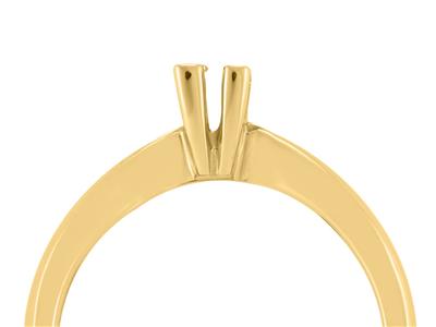 Solitario 4 Griffe Per Pietra Da 4 Mm, Oro Giallo 18 Carati. Rif. Sv20/25 - Immagine Standard - 3