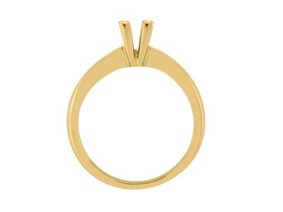 Solitario 4 Griffe Per Pietra Da 4,5 Mm, Oro Giallo 18 Carati. Rif. Sv30/35 - Immagine Standard - 1