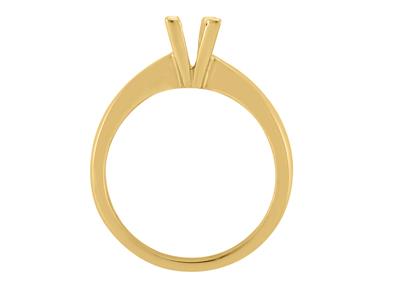 Solitario 4 Griffe Per Pietra Da 5 Mm, Oro Giallo 18 Carati. Rif. Sv40/50 - Immagine Standard - 1