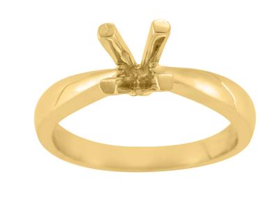 Solitario 4 Griffe Per Pietra Da 5,5 Mm, Oro Giallo 18 Carati. Rif. Sv60/70 - Immagine Standard - 2
