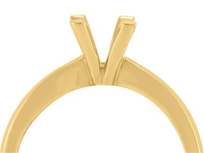 Solitario 4 Griffe Per Pietra Da 5,5 Mm, Oro Giallo 18 Carati. Rif. Sv60/70 - Immagine Standard - 3