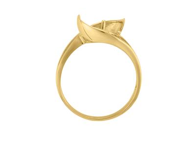 Anello Per Perla Da 9 A 10 Mm, Oro Giallo 18 Carati. Rif. Bg117 - Immagine Standard - 1